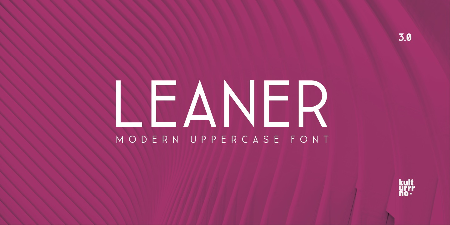 Leaner Regular Font preview